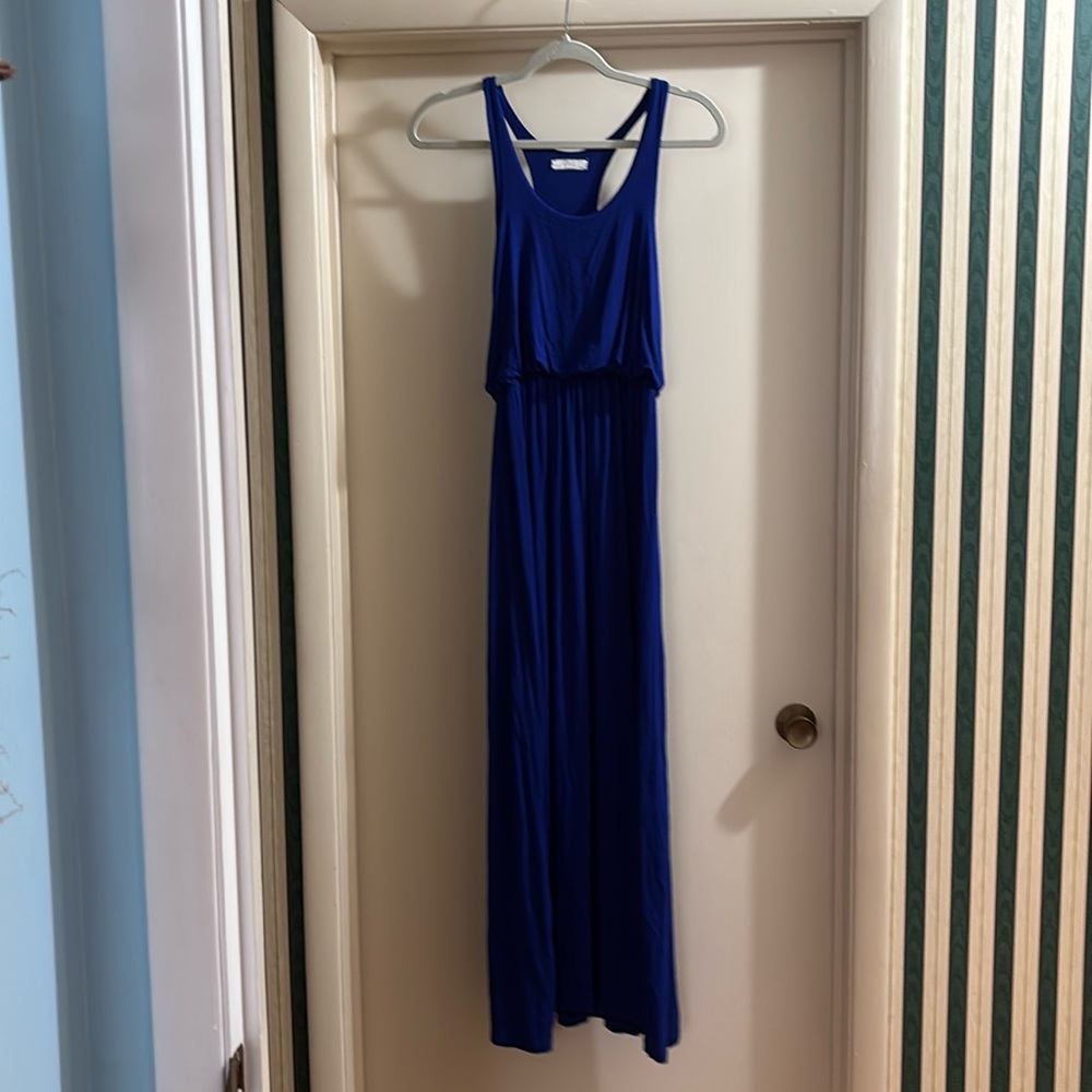 Lush Women’s X-Small Cobalt Blue Racerback Maxi Dress